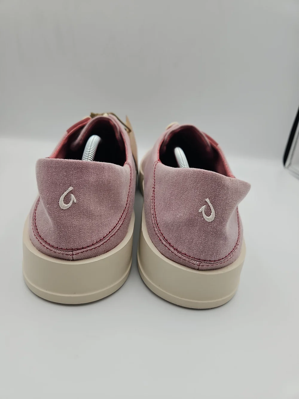 OluKai Red Low-Top Canvas Sneakers